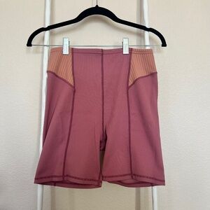 For Love & Lemons Ella Active Shorts in Mauve/Peach - Size L
